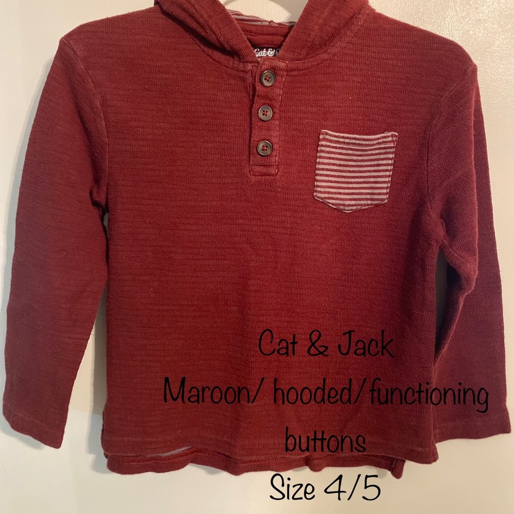 Hooded Boy’s Cat & Jack shirt